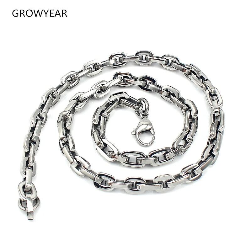 silver color rounded rectangle linked stainless Steel chunky chain necklace women fashion jewelry
silver color rounded rectangle linked stainless Steel chunky chain necklace women fashion jewelry