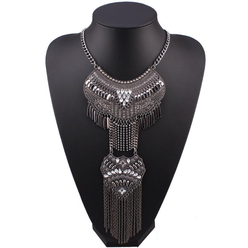 Fashion New Arrival Brand Long Chunky Black Chain Statement Crystal Pendant Necklaces for Women Jewelry Wholesale
Fashion New Arrival Brand Long Chunky Black Chain Statement Crystal Pendant Necklaces for Women Jewelry Wholesale