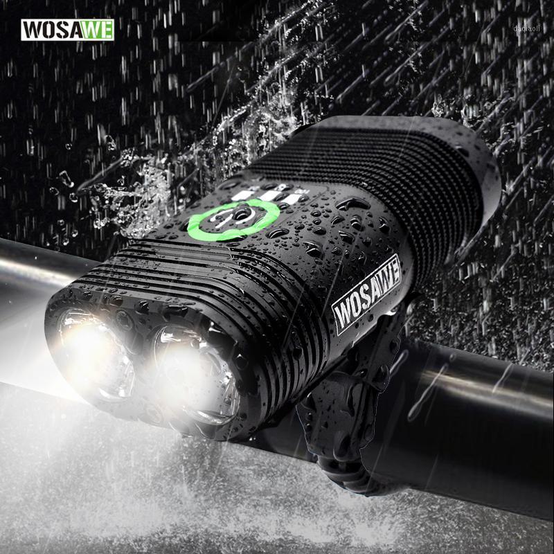 WOSAWE Double LED Bike Light USB Built-in Rechargeable Battery 2400 Lumen Waterproof Cycling Light Bicycle Head1
WOSAWE Double LED Bike Light USB Built-in Rechargeable Battery 2400 Lumen Waterproof Cycling Light Bicycle Head1
