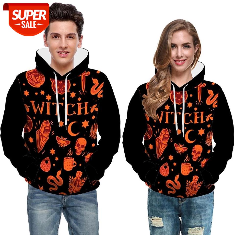 2020 Fashion Men Hoodies Witch Skull Pumpkin Snake Animal Printed 3d Sweatshirt / Hoodie Dark Unisex Streetwear #Dg1F, Black
2020 Fashion Men Hoodies Witch Skull Pumpkin Snake Animal Printed 3d Sweatshirt / Hoodie Dark Unisex Streetwear #Dg1F, Black