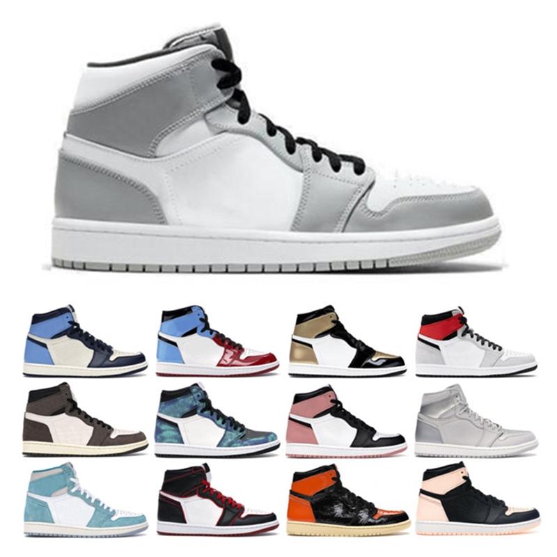 2020 Mens basketball shoes 1s new high og Obsidian Royal Toe Black white Rust Pink UNC Tie Dye Chicago 1 Light smoke grey sports sneakers, Twist
2020 Mens basketball shoes 1s new high og Obsidian Royal Toe Black white Rust Pink UNC Tie Dye Chicago 1 Light smoke grey sports sneakers, Twist