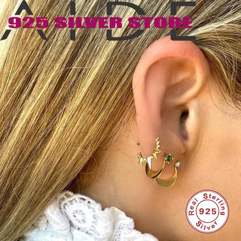 Stud Aide 925 Sterling Silver Earring For Women Rivet C-shape Piercing Fine Jewelry Party Support Drop Customized
Stud Aide 925 Sterling Silver Earring For Women Rivet C-shape Piercing Fine Jewelry Party Support Drop Customized