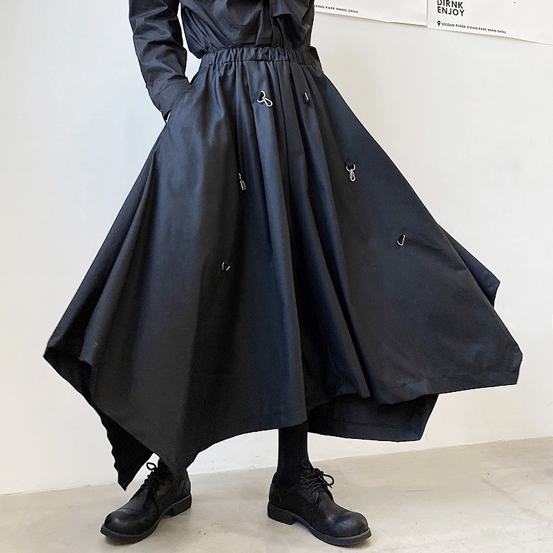 2021 New S-6xl!! Black Personality Hook Trend Loose Nine Minutes Elastic Waistband Low Profile Leg Halon Wide Pants M40C
2021 New S-6xl!! Black Personality Hook Trend Loose Nine Minutes Elastic Waistband Low Profile Leg Halon Wide Pants M40C