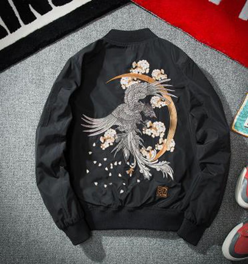 Wholesale men's jacket loose bf couple models spring and autumn winter embroidery thick baseball uniform coat, Black
Wholesale men's jacket loose bf couple models spring and autumn winter embroidery thick baseball uniform coat, Black