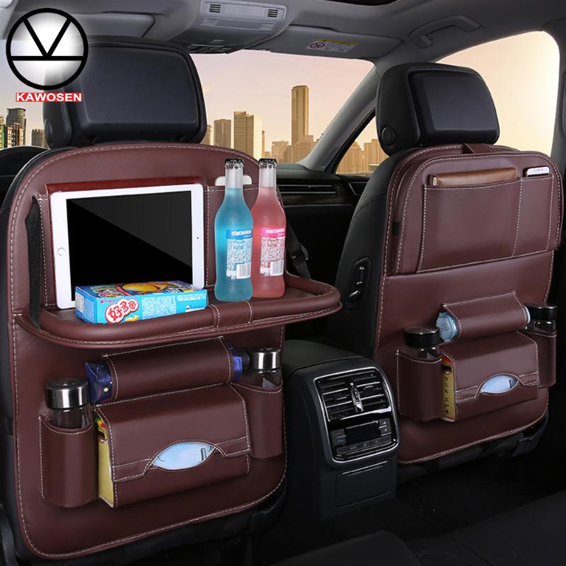 KAWOSEN Car Seat Back Bag Folding Table Organizer Pad Drink Chair Storage Pocket Box Travel PU Leather Stowing Tidying SBCB07
KAWOSEN Car Seat Back Bag Folding Table Organizer Pad Drink Chair Storage Pocket Box Travel PU Leather Stowing Tidying SBCB07