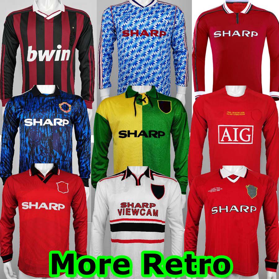 92 93 CANTONA GIGGS KEANE Mens RETRO Long Sleeve Soccer Jerseys 1998 1999 BECKHAM SOLSKJAER SCHOLES RONALDO FERDINAND ROONEY CHICHARITO, 07-08 home
92 93 CANTONA GIGGS KEANE Mens RETRO Long Sleeve Soccer Jerseys 1998 1999 BECKHAM SOLSKJAER SCHOLES RONALDO FERDINAND ROONEY CHICHARITO, 07-08 home