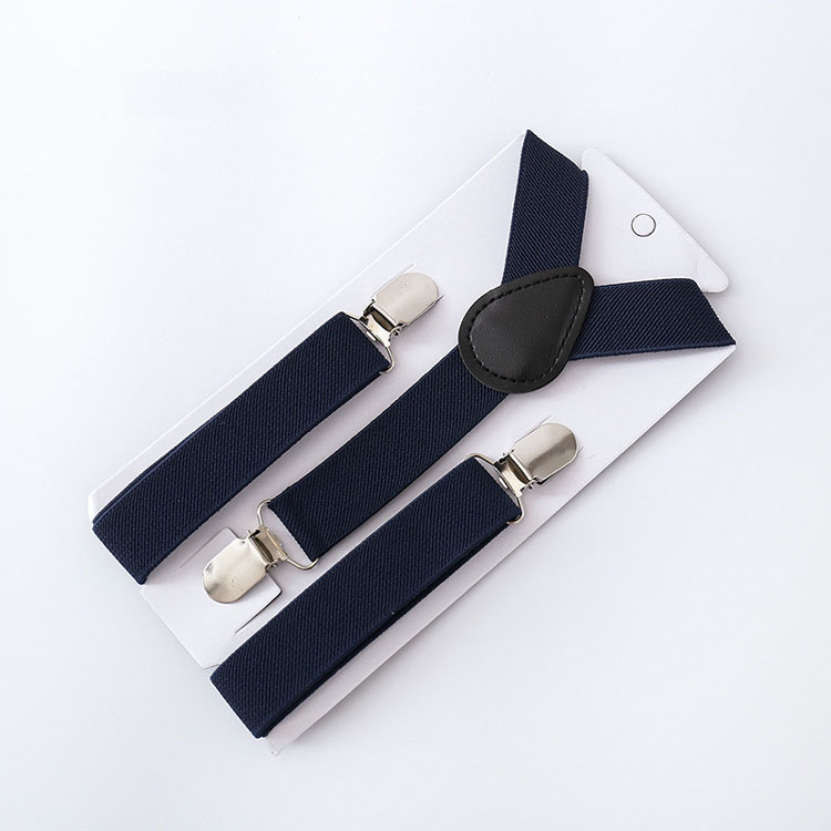 New Children Kids Boy Girls Clip-on Y Back Elastic Suspenders Adjustable Braces Christmas gift full color 2021