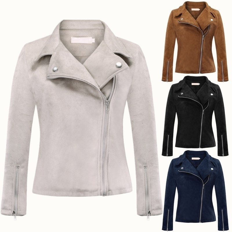 2021 New Motorcycle Women's Zip Up Coat Autumn Winter Suede Solid Slim Lapel Short Biker Jacket Overcoat Big Size 6i9g, Apricot
2021 New Motorcycle Women's Zip Up Coat Autumn Winter Suede Solid Slim Lapel Short Biker Jacket Overcoat Big Size 6i9g, Apricot