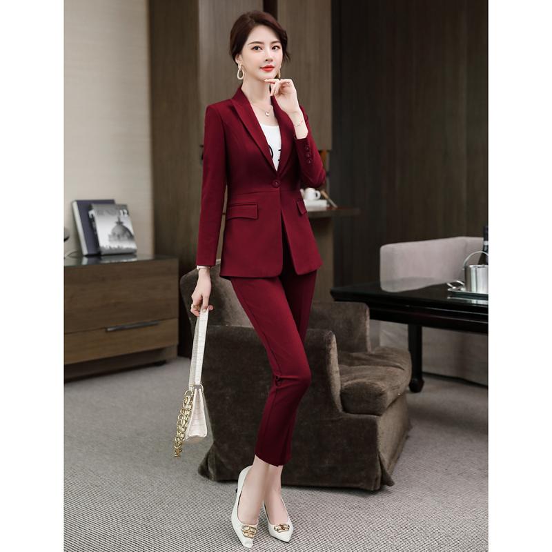 New Elegant Autumn Red Blue Green Pant Suits for Women Formal Blazer Jacket Trousers 2 Piece Set Office Lady Plus Size 4XL, Red pants set
New Elegant Autumn Red Blue Green Pant Suits for Women Formal Blazer Jacket Trousers 2 Piece Set Office Lady Plus Size 4XL, Red pants set