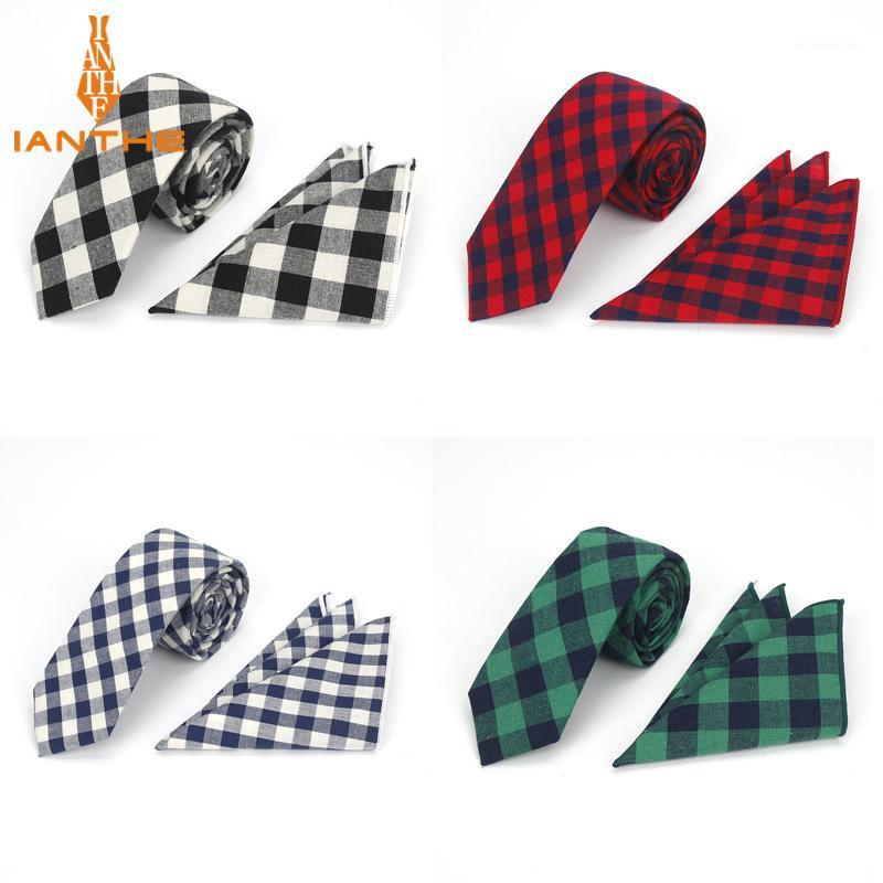 Brand New Quality Mens Cotton Tie Set Necktie Hanky Pocket Square Gravata Plaid Classic 6cm Ties Fashion Wedding Tie For Man1
Brand New Quality Mens Cotton Tie Set Necktie Hanky Pocket Square Gravata Plaid Classic 6cm Ties Fashion Wedding Tie For Man1