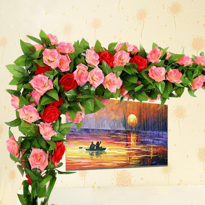 230cm Silk Rose Ivy Vine Artificial Flowers With Green Leaves For Wedding Party Home Decoration Wall Hanging Garland Decor1, Color 6
230cm Silk Rose Ivy Vine Artificial Flowers With Green Leaves For Wedding Party Home Decoration Wall Hanging Garland Decor1, Color 6