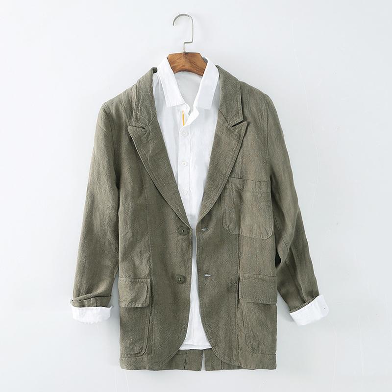 Casual Blazers Linen Men Breathable Suit Jackets Single Breasted 2 Buttons Solid Color Spring Autumn Loose Fit Work Daily Life, Black
Casual Blazers Linen Men Breathable Suit Jackets Single Breasted 2 Buttons Solid Color Spring Autumn Loose Fit Work Daily Life, Black