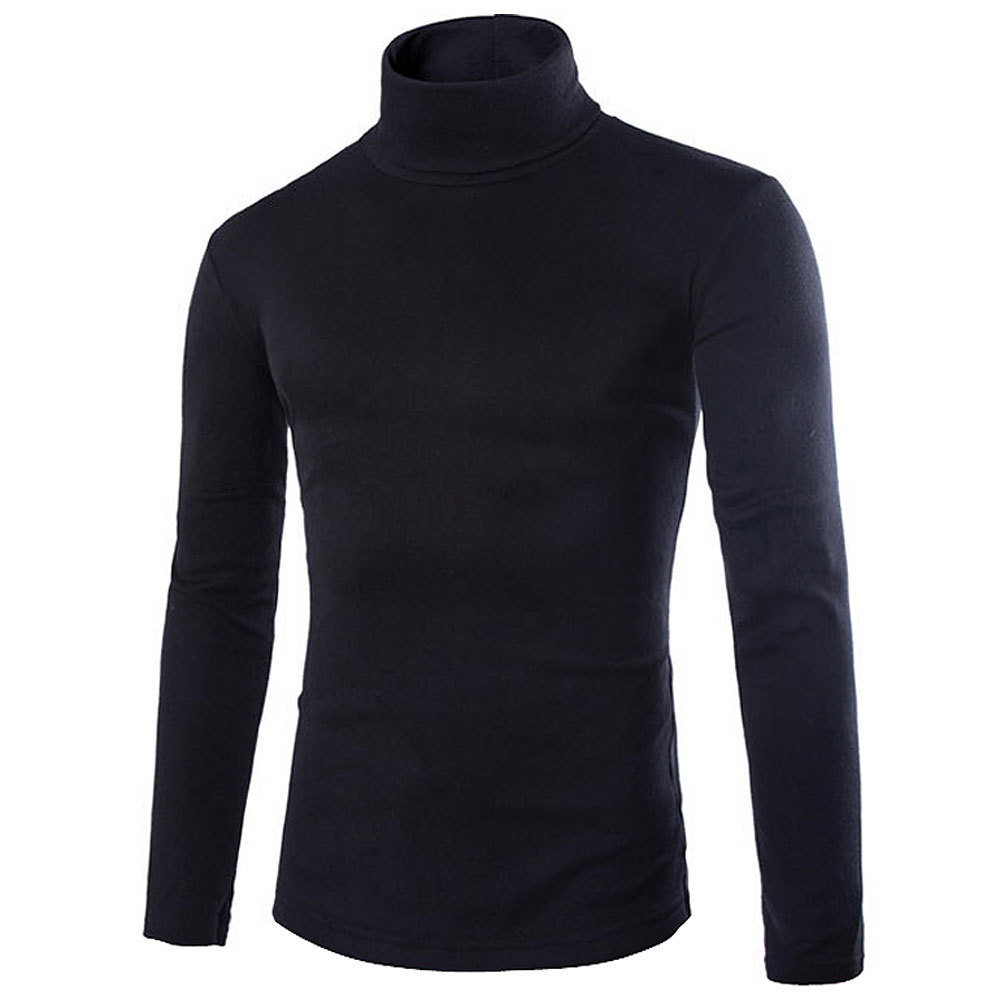 2021 Fall New Mens Knitting Shirt Slim Fit Turtle Neck Knited T Shirts Slim Fit Tops Cardigan Clothings Asia Size S M L XL XXXL 201203