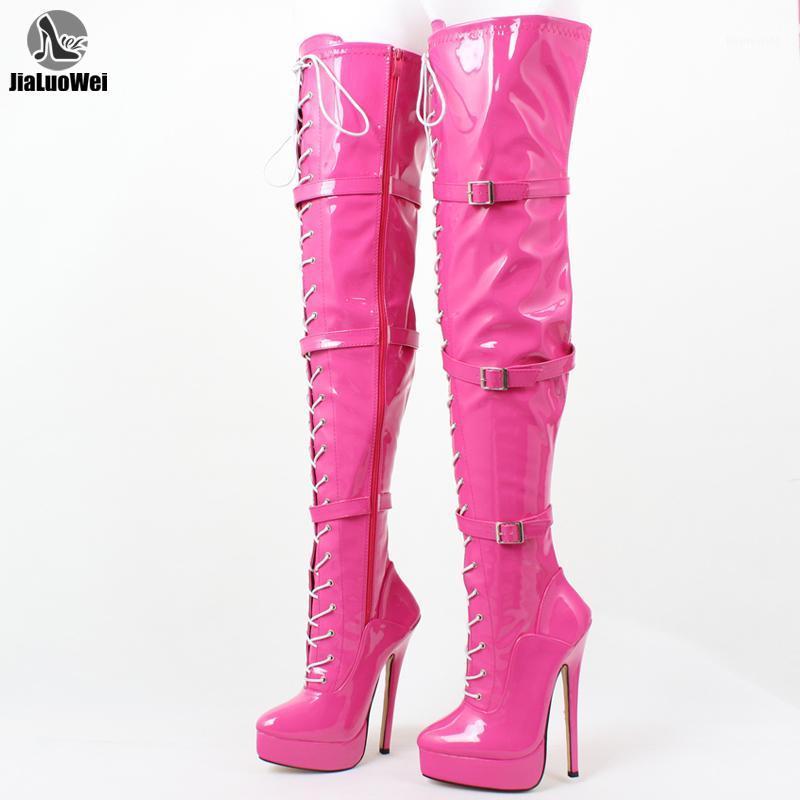 Sexy Over The Knee Boots 18CM Super High Heel Platform Cross-tied Buckle Straps Rivets Boots For Women Big Size 36-461, White shiny
Sexy Over The Knee Boots 18CM Super High Heel Platform Cross-tied Buckle Straps Rivets Boots For Women Big Size 36-461, White shiny