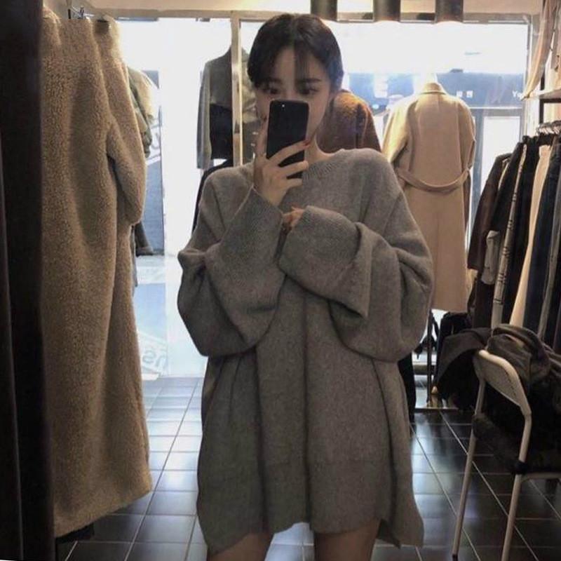 GOOHOJIO 2020 New Loose Oversized Pullover Sweater Women Autumn Winter V-neck Sweaters Women Solid Color Ladies Thicken Sweater, Black
GOOHOJIO 2020 New Loose Oversized Pullover Sweater Women Autumn Winter V-neck Sweaters Women Solid Color Ladies Thicken Sweater, Black
