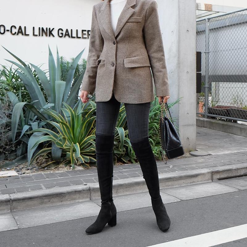 Size 33-42 Over The Knee Boots Women Leather Thigh High Boots Square Head Thick Heel Stretch Slim Sexy Ladies Winter1, Suede black 6cm
Size 33-42 Over The Knee Boots Women Leather Thigh High Boots Square Head Thick Heel Stretch Slim Sexy Ladies Winter1, Suede black 6cm