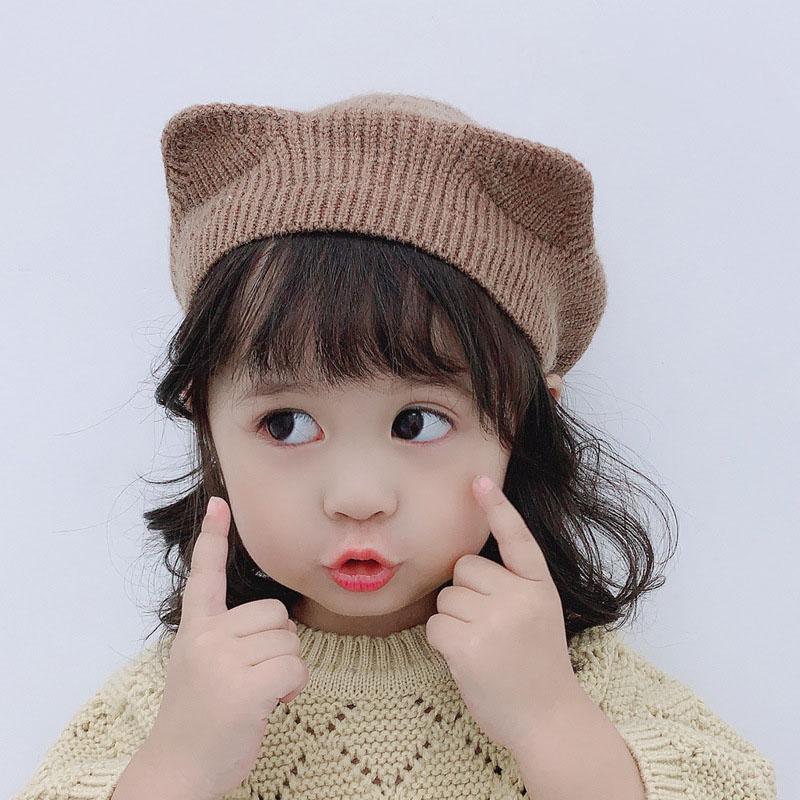 Solid Color Girls Beret Cap Vintage Corespun Yarn Autumn Winter Hats for Children with Ears Pure Color Cap England Beret, Bl
Solid Color Girls Beret Cap Vintage Corespun Yarn Autumn Winter Hats for Children with Ears Pure Color Cap England Beret, Bl
