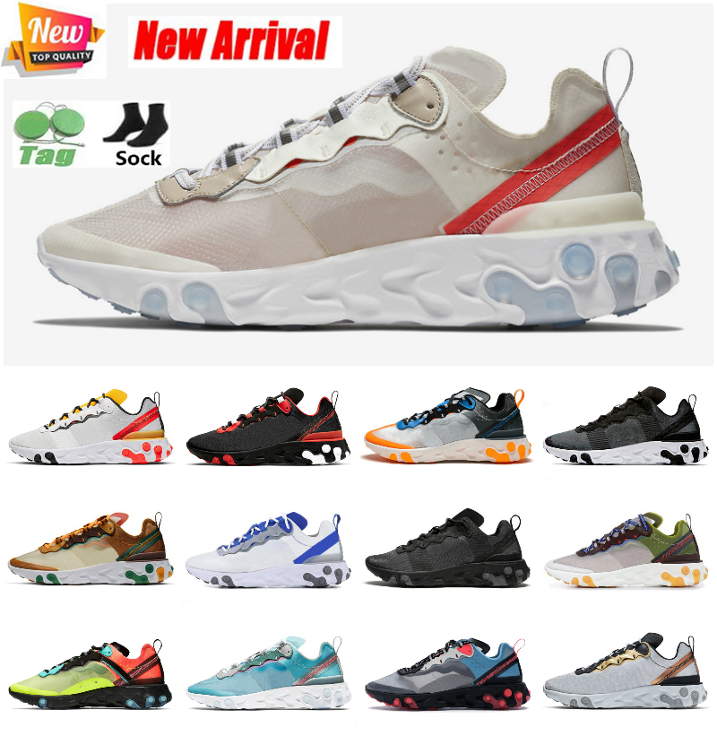Top Quality React Element 87 55 running shoes For Men Tour Yellow UNDERCOVER Camo Red women Sail triple black white Taped Seams Outdoor sports Stylist Sneakers 36-45, Customize
Top Quality React Element 87 55 running shoes For Men Tour Yellow UNDERCOVER Camo Red women Sail triple black white Taped Seams Outdoor sports Stylist Sneakers 36-45, Customize