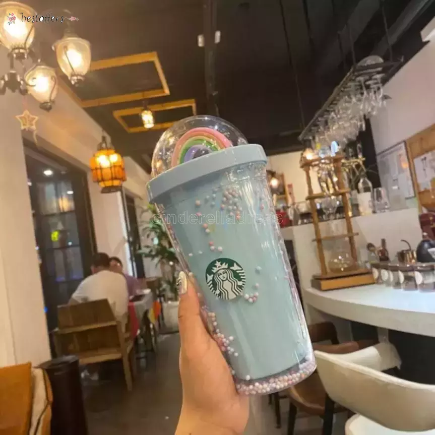 450ML Cute Rainbow Starbucks Tumblers Cup Mugs Double Plastic with Straws PET Material for Kids Adult Girlfirend Gift Products B0120, 1 lot=1cup+1lid
450ML Cute Rainbow Starbucks Tumblers Cup Mugs Double Plastic with Straws PET Material for Kids Adult Girlfirend Gift Products B0120, 1 lot=1cup+1lid