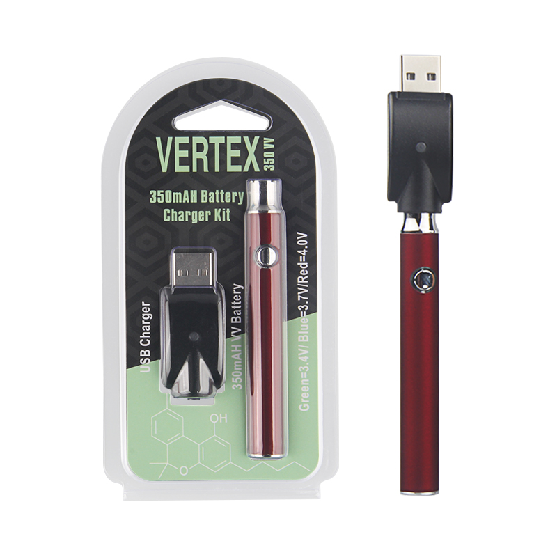 Vertex 350 mAh Preheating Function EVOD Variable Voltage 2.6V~4.2V CE3 Vape Pen 510 Thread Battery For Slim CE3 Vape Cartridges
Vertex 350 mAh Preheating Function EVOD Variable Voltage 2.6V~4.2V CE3 Vape Pen 510 Thread Battery For Slim CE3 Vape Cartridges