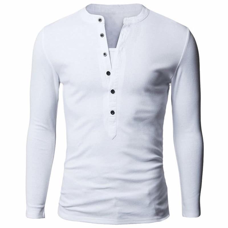Unique T shirt Men Brand Single Breasted V Neck Long Sleeve Henley Shirt European Fashion Dark Gray Tee Shirt Men T-shirt XXL 201203, B0440 black
Unique T shirt Men Brand Single Breasted V Neck Long Sleeve Henley Shirt European Fashion Dark Gray Tee Shirt Men T-shirt XXL 201203, B0440 black