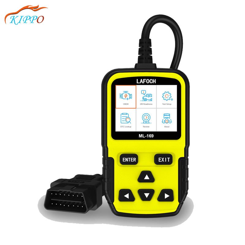 KIPPO obd2 EOBD CAN code reader ML-169 I/M CAN J1850 PWM J1850 VPM ISO09141 KWP2000 Universal multilingual diagnostic tool
KIPPO obd2 EOBD CAN code reader ML-169 I/M CAN J1850 PWM J1850 VPM ISO09141 KWP2000 Universal multilingual diagnostic tool