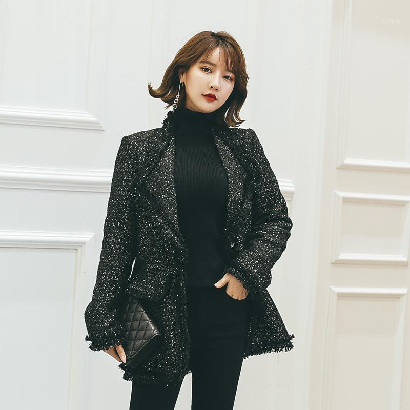 2020 Spring Winter Runway Brand Sequin Coat Ladies Singer Button Korean Style 5XL Casual Coat Women Sheer Plus Size Women Coats1, Black
2020 Spring Winter Runway Brand Sequin Coat Ladies Singer Button Korean Style 5XL Casual Coat Women Sheer Plus Size Women Coats1, Black