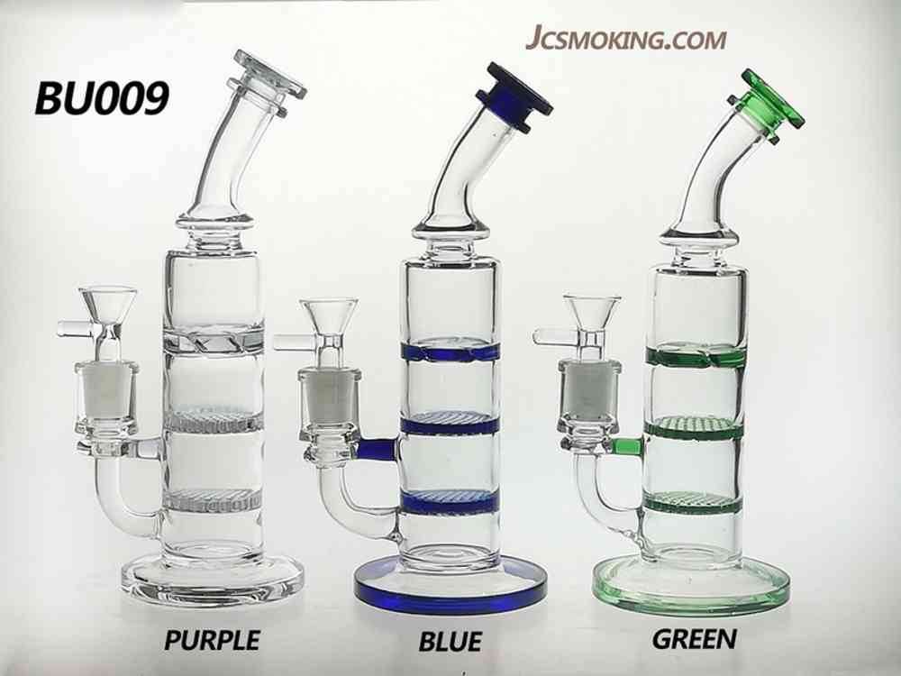 Glass Bongs dab rig Bong Glass Hookah Rig/Bubbler for smoking 9 inch Height and 3-Glass-piece perc with 14mm Glass bowl 320g weight 3 Colors BU009
Glass Bongs dab rig Bong Glass Hookah Rig/Bubbler for smoking 9 inch Height and 3-Glass-piece perc with 14mm Glass bowl 320g weight 3 Colors BU009