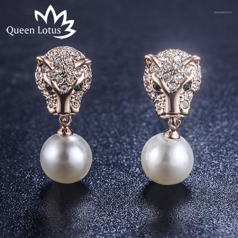 Queen Lotus New Zircon Leopard Pearl Drop Earring For Women Animal Earring For Party1
Queen Lotus New Zircon Leopard Pearl Drop Earring For Women Animal Earring For Party1