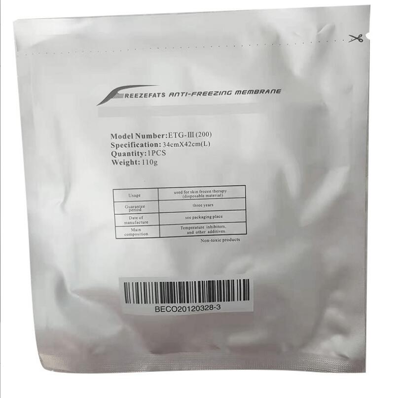 New arrive Fat Freezing Slimming Machine Anti-freezing Membrane Cooling Antifreeze Membrane CE 70g 60g 110g Antifrezee Membranes For Cryotherapy Machi