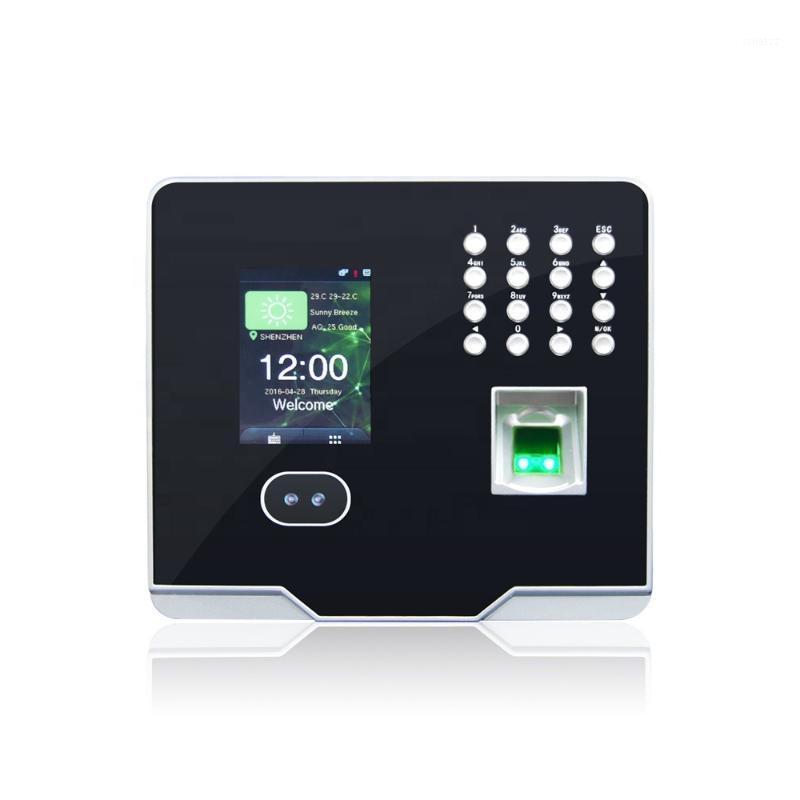 Touchless Facial Recognition Time Attendance Recorder and Access Control Control with Temperature Module option1