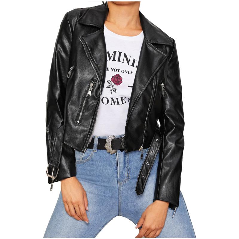Vintage Faux Leather Jackets Women Black Zipper Short Jacket Women Spring Autumn Motorcycle Biker Jacket Plus Size 2021, Bk
Vintage Faux Leather Jackets Women Black Zipper Short Jacket Women Spring Autumn Motorcycle Biker Jacket Plus Size 2021, Bk