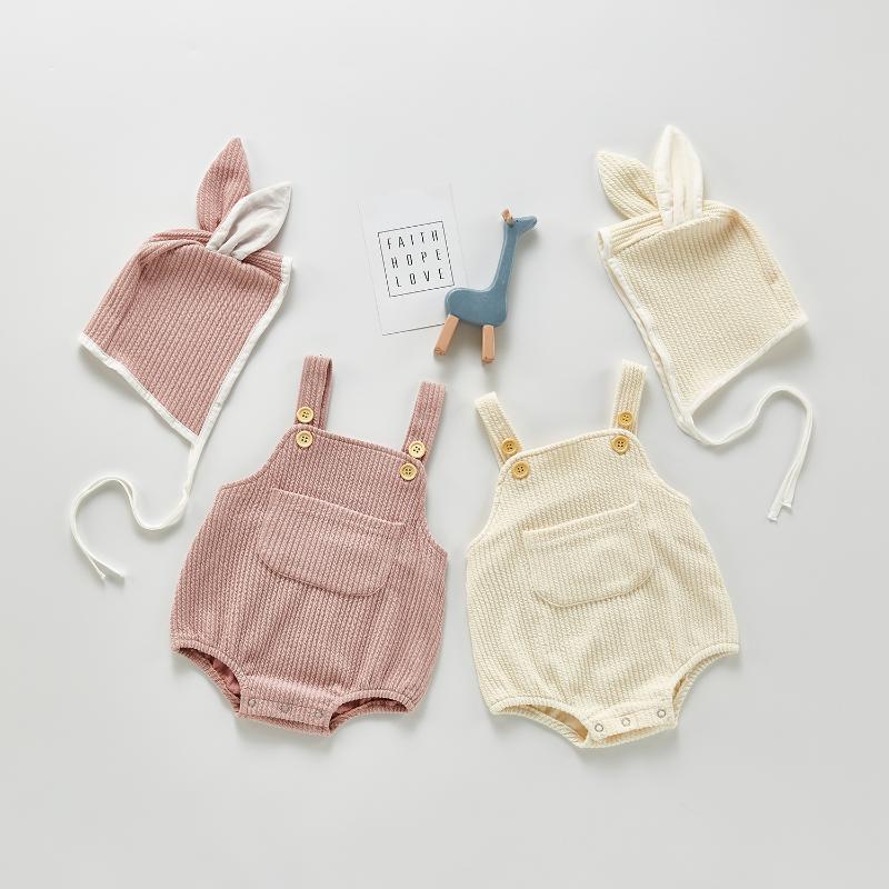 2021 Baby Summer Clothing Infant Newborn Baby Girl Boy Solid Ribbed Bodysuit Hat Pocket Jumpsuit Sleeveless Sunsuit, Beige
2021 Baby Summer Clothing Infant Newborn Baby Girl Boy Solid Ribbed Bodysuit Hat Pocket Jumpsuit Sleeveless Sunsuit, Beige