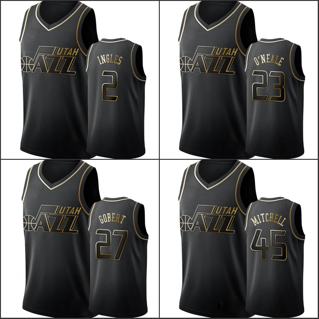 UtahJazzMen Donovan Mitchell Rudy Gobert Royce O'Neale Joe Ingles Black Golden Edition Basketball Jersey
UtahJazzMen Donovan Mitchell Rudy Gobert Royce O'Neale Joe Ingles Black Golden Edition Basketball Jersey