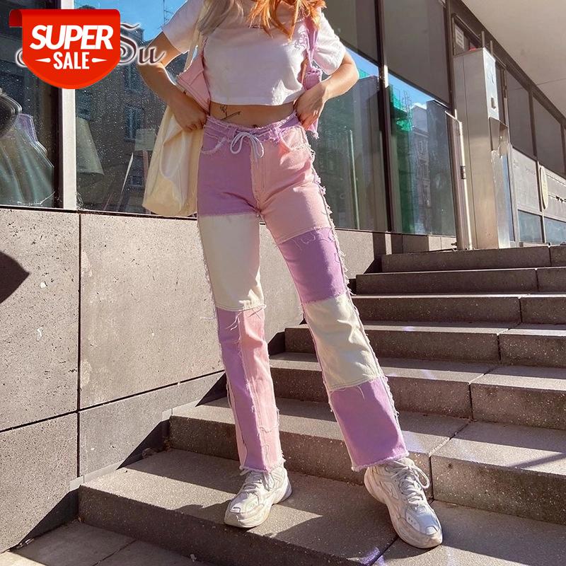 ArtSu 2020 Women High Waist Denim Pants Straight Trousers Streetwear Patchwork Casual Female Pants Long Fashion Autumn PA52018 #nl0Y, Black;white
ArtSu 2020 Women High Waist Denim Pants Straight Trousers Streetwear Patchwork Casual Female Pants Long Fashion Autumn PA52018 #nl0Y, Black;white