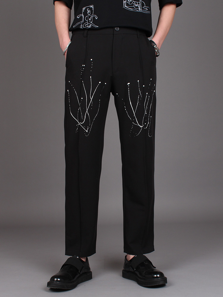 2021 New Spring Fashion Male Leg Loose Korean Version of Painting Casual Young Stylist Hair Harlan Pants Straight H4F5, Black
2021 New Spring Fashion Male Leg Loose Korean Version of Painting Casual Young Stylist Hair Harlan Pants Straight H4F5, Black