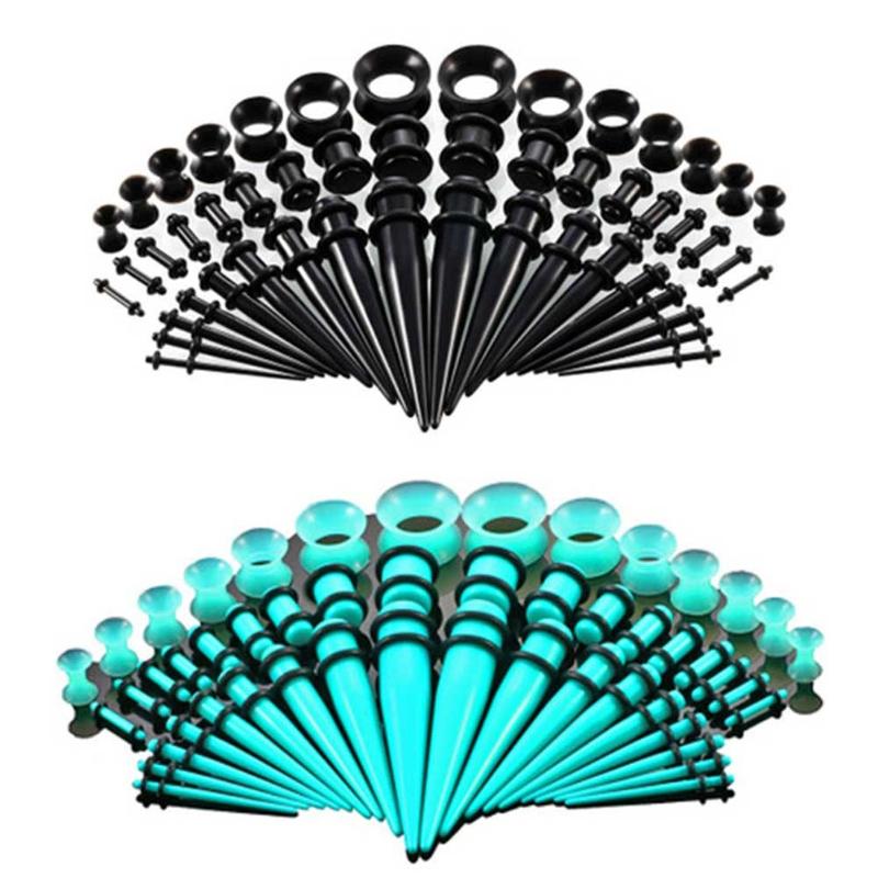 50Pcs/Set Hot Acrylic Ear Gauge Taper And Plug Stretching Kits Flesh Tunnel Expansion Body Piercing Jewelry
50Pcs/Set Hot Acrylic Ear Gauge Taper And Plug Stretching Kits Flesh Tunnel Expansion Body Piercing Jewelry