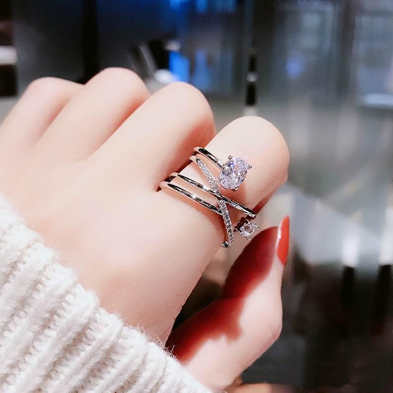 Shinning Zircon Rings For Women Silver Color Multi Layers X Criss Cross Open Ring Adjustable Fashion Jewelry
Shinning Zircon Rings For Women Silver Color Multi Layers X Criss Cross Open Ring Adjustable Fashion Jewelry