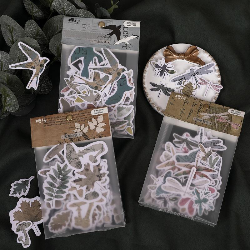 80Pcs/pack Wild Dream Diary Series Stickers Bag Creative Simple Plant Scrapbooking Goods Decorate Diary DIY Decorative Materials
80Pcs/pack Wild Dream Diary Series Stickers Bag Creative Simple Plant Scrapbooking Goods Decorate Diary DIY Decorative Materials