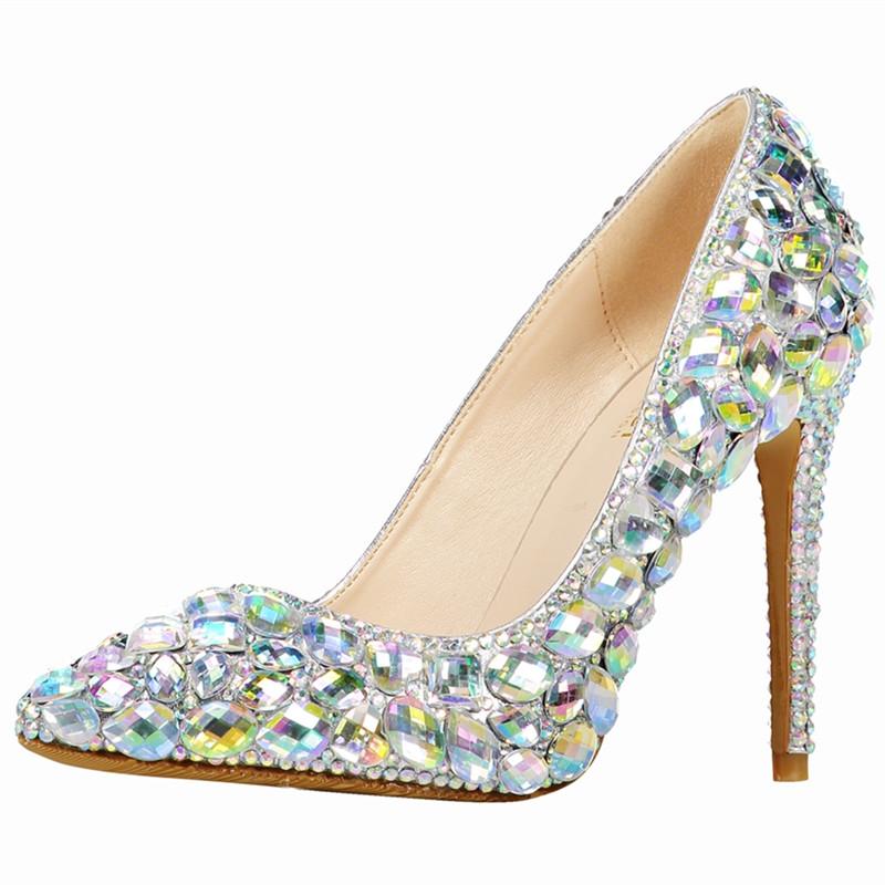 Newest Fashion Decoration With Rhinestone Pionted Toe Shoes European Style Shiny High Heels Bride Shoes For Wedding Party, Dazzling
Newest Fashion Decoration With Rhinestone Pionted Toe Shoes European Style Shiny High Heels Bride Shoes For Wedding Party, Dazzling