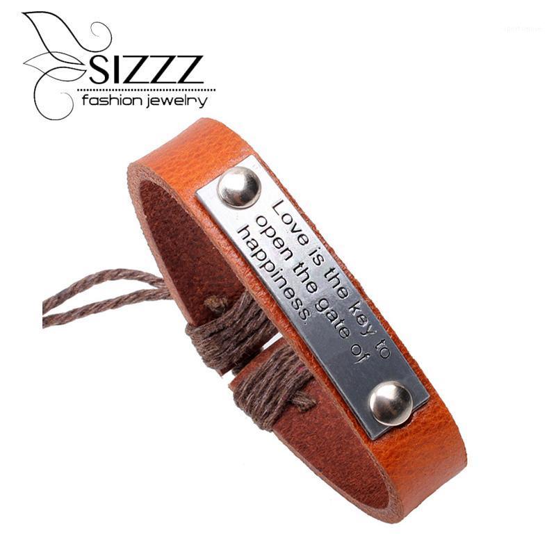 2020 Fashion English alphabet Leather Bracelets Love is the key to Open The Gate Of Happiness Bracelet Men Women Couples Jewelry1
2020 Fashion English alphabet Leather Bracelets Love is the key to Open The Gate Of Happiness Bracelet Men Women Couples Jewelry1