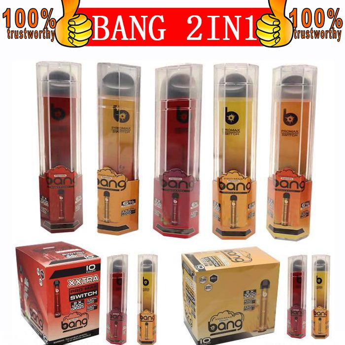 Newest Bang Pro Max Switch Disposable Vape Pen Bang XXL 2 IN 1 Pod Device Kit 1000+1000 Puffs disposable Bang XXTRA
Newest Bang Pro Max Switch Disposable Vape Pen Bang XXL 2 IN 1 Pod Device Kit 1000+1000 Puffs disposable Bang XXTRA