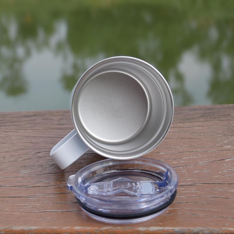 US warehouse! Blank Sublimation Coffee Mug with Handle 10oz Tumbler Stainless Steel Travel Tumblers Double Wall Vacuum Insulated Tumbler handles cup