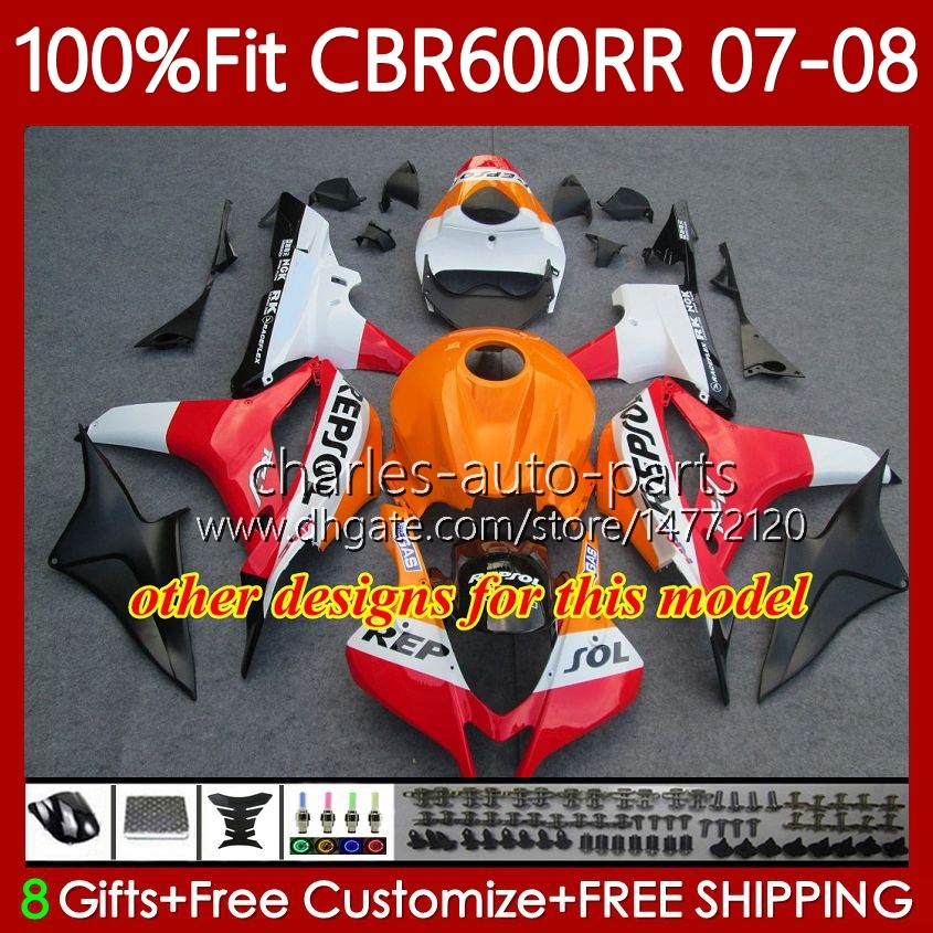 OEM Body For HONDA CBR 600RR CBR600 RR F 5 2007-2008 Bodywork 70No.170 CBR 600 RR CC F5 600F5 600CC 2007 2008 CBR600F5 CBR600RR 07 08 Injection mold F
