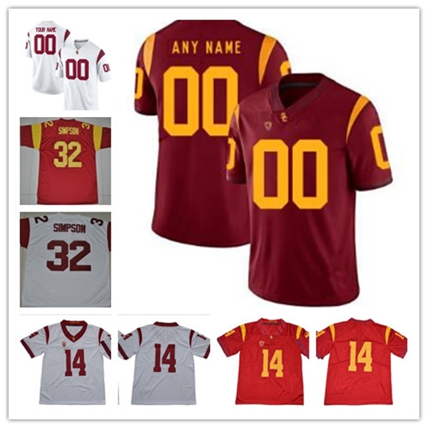 Custom USC Trojans 2019 Football Any Name Number Red White 32 OJ Simpson 9 JuJu Smith-Schuster 18 JT Daniels Seau Bush NCAA College Jersey
Custom USC Trojans 2019 Football Any Name Number Red White 32 OJ Simpson 9 JuJu Smith-Schuster 18 JT Daniels Seau Bush NCAA College Jersey