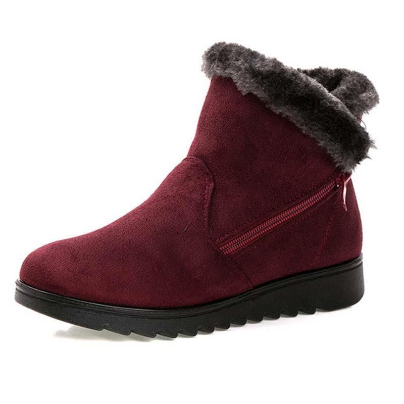 Round toe women ankle boots wedge winter snow boots warm fur plush female botas mujer comfortable winter shoes woman XKD2141, Black
Round toe women ankle boots wedge winter snow boots warm fur plush female botas mujer comfortable winter shoes woman XKD2141, Black