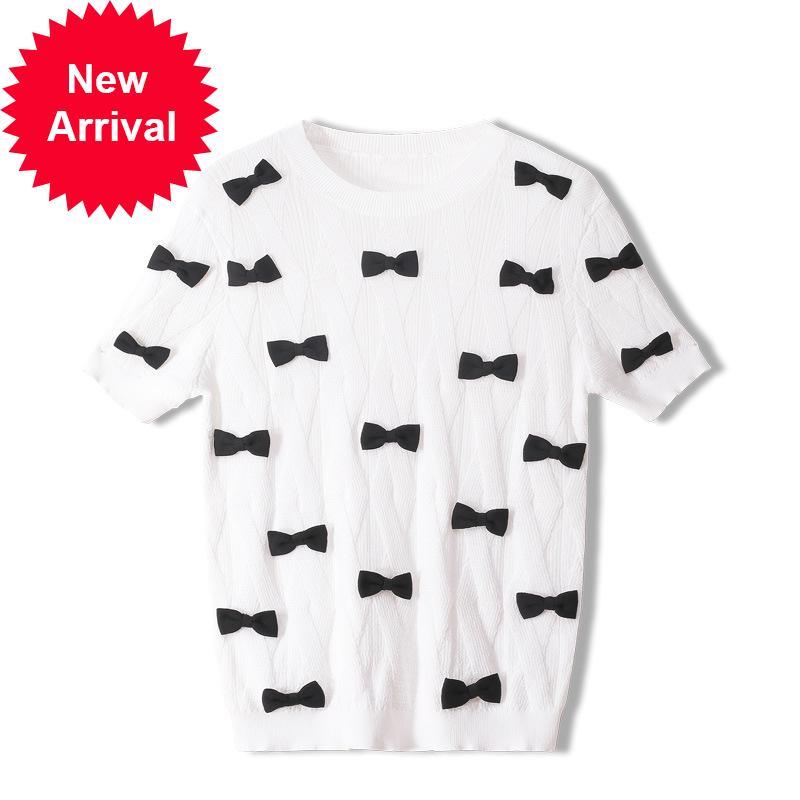 2021 New High Quality Summer Bowknot Short-sleeved Long Sleeves Pullover Female Torno Women' Neck Chic Mode Shirt Dressed L1il, Black
2021 New High Quality Summer Bowknot Short-sleeved Long Sleeves Pullover Female Torno Women' Neck Chic Mode Shirt Dressed L1il, Black