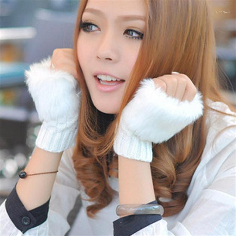 Women Half Finger Mittens Winter Wool Gloves Faux Fur Knitted Glove Fingerless Plaid Short Warm Guantes Top Fur Mittens1
Women Half Finger Mittens Winter Wool Gloves Faux Fur Knitted Glove Fingerless Plaid Short Warm Guantes Top Fur Mittens1