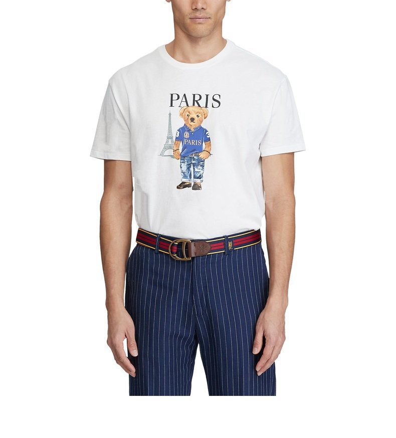 Discounted short-sleeved bear t-shirt, high quality Paris city poloshirt pattern 100% cotton and American bear print the same size relaxing, Navy blue
Discounted short-sleeved bear t-shirt, high quality Paris city poloshirt pattern 100% cotton and American bear print the same size relaxing, Navy blue