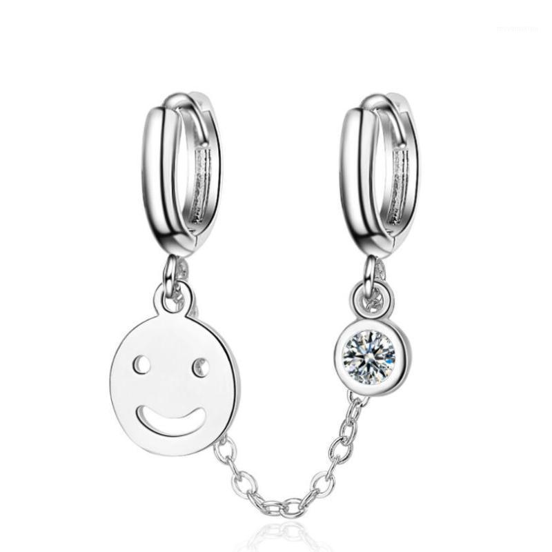 1PC Minimalist Hollow Smiling Face Double Ear Hole Hoop Earring Silver Zircon Chain Ear Fashion Jewelry For Women1
1PC Minimalist Hollow Smiling Face Double Ear Hole Hoop Earring Silver Zircon Chain Ear Fashion Jewelry For Women1